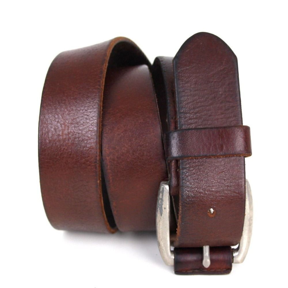 SADDLE BROWN GENUINE LEATHER 1 1/4"Wd CASUAL DRESS MEN'S BELT Sz 36 (D27